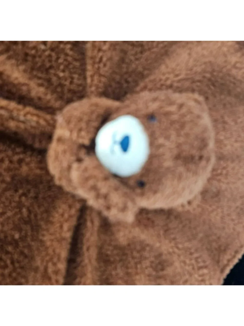 Carters Brown Baby Lovey Blanket With Bear Plush Head Soft Textured Fabric
